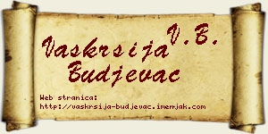 Vaskrsija Buđevac vizit kartica